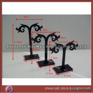Custom Carved Acrylic Tree Earring Display Rack